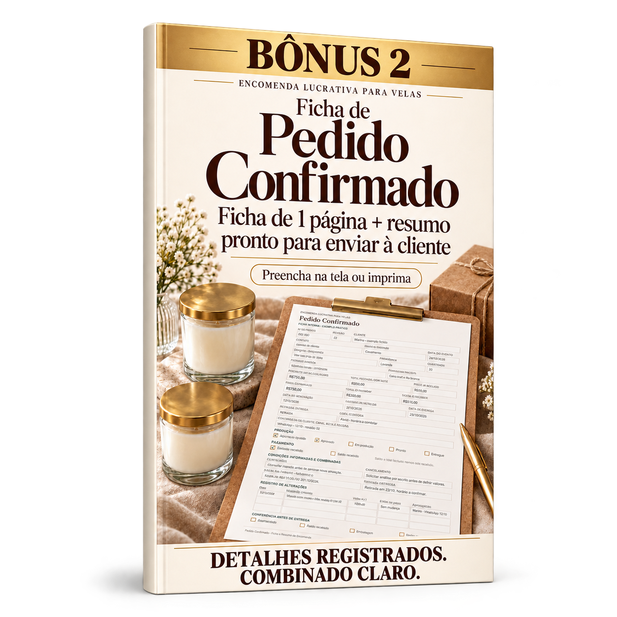 Capa do bônus Pedido Confirmado